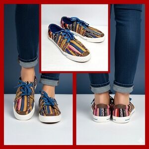 Roper Angel Fire Aztec Sneakers Women's 10.5 Western Boho Low Top Casual Shoes